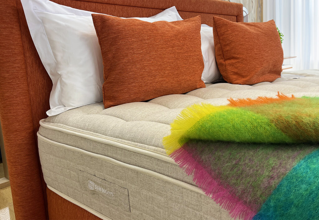 Matelas Génération éco-responsable aux teintes orangées